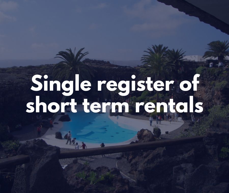 Single register of short term rentals